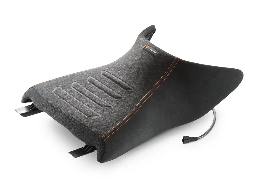 Ergo rider's seat heated