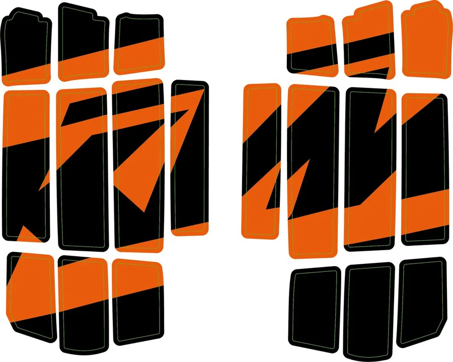 Radiator protection grill sticker kit