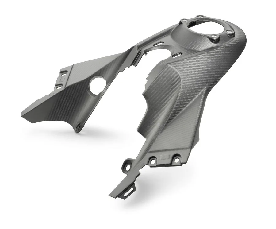 Fuel tank spoiler center carbon cmpl.