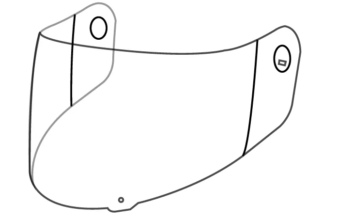 Visor Clear St 501